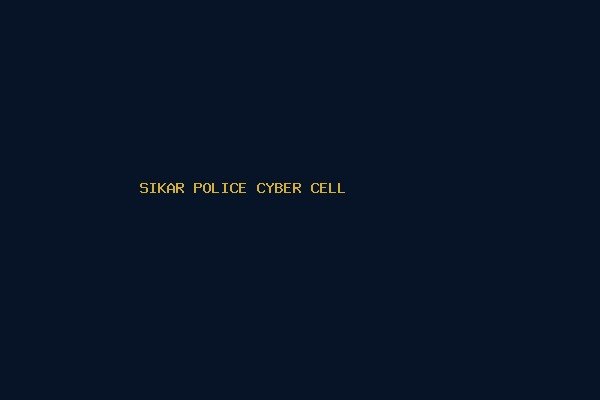 Sikar Police Cyber Crime Advisory Banner
